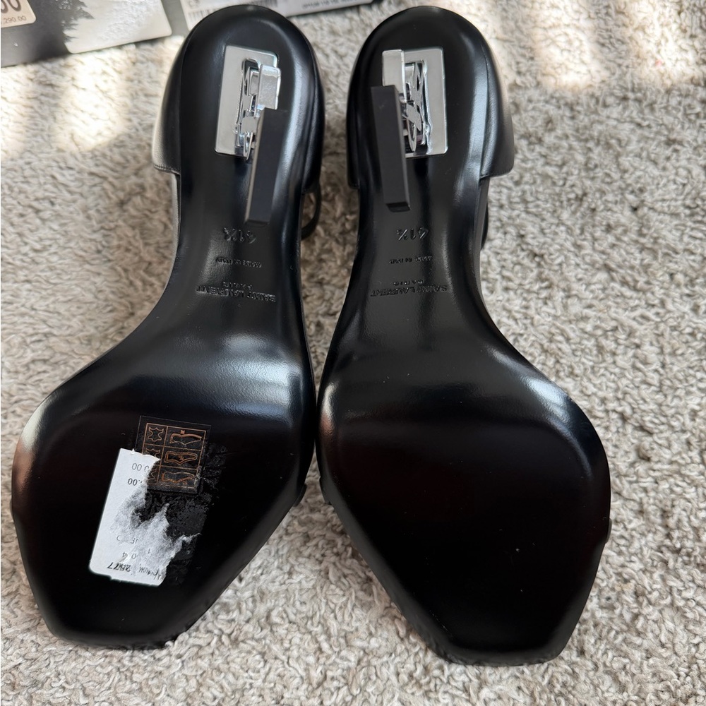 YSL Opyum Black Strappy Heels - Picture 4 of 8